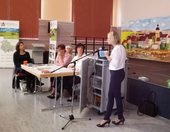 Unsere Referentin in Aktion
