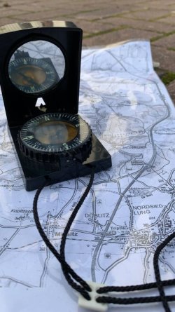 Orientierung mit Karte und Kompass am brehm-Schullandheim