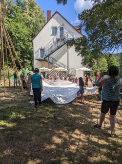 Tipibau wie amerikanische Ureinwohner